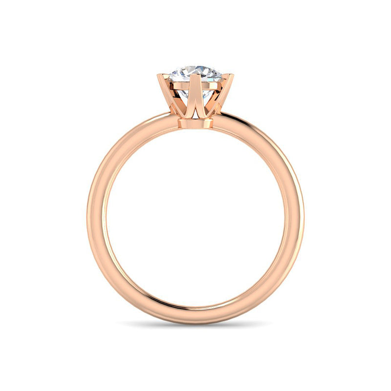 6-Prong Round Solitaire (Rose Gold)