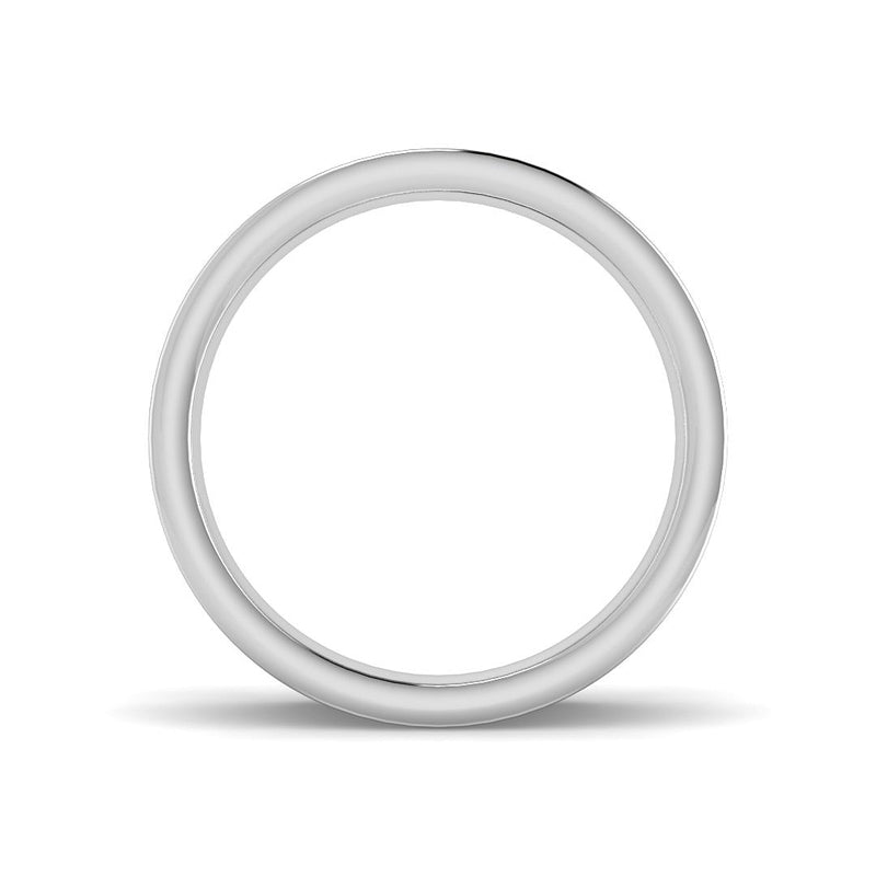 Dual Line Wedding Band (White Gold)