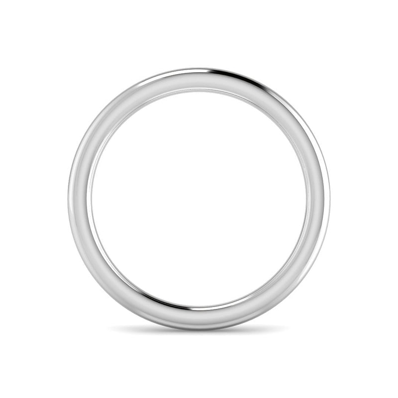 Classic Round Wedding Band 1.8mm (White Gold)