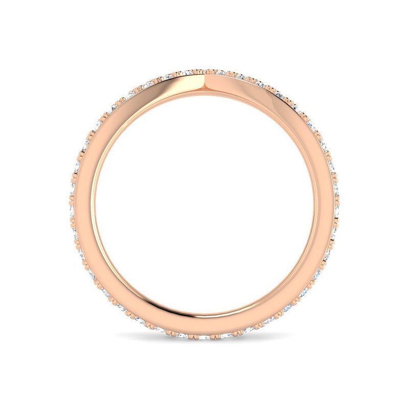 Peaked Diamond Wedding Band (Rose Gold)