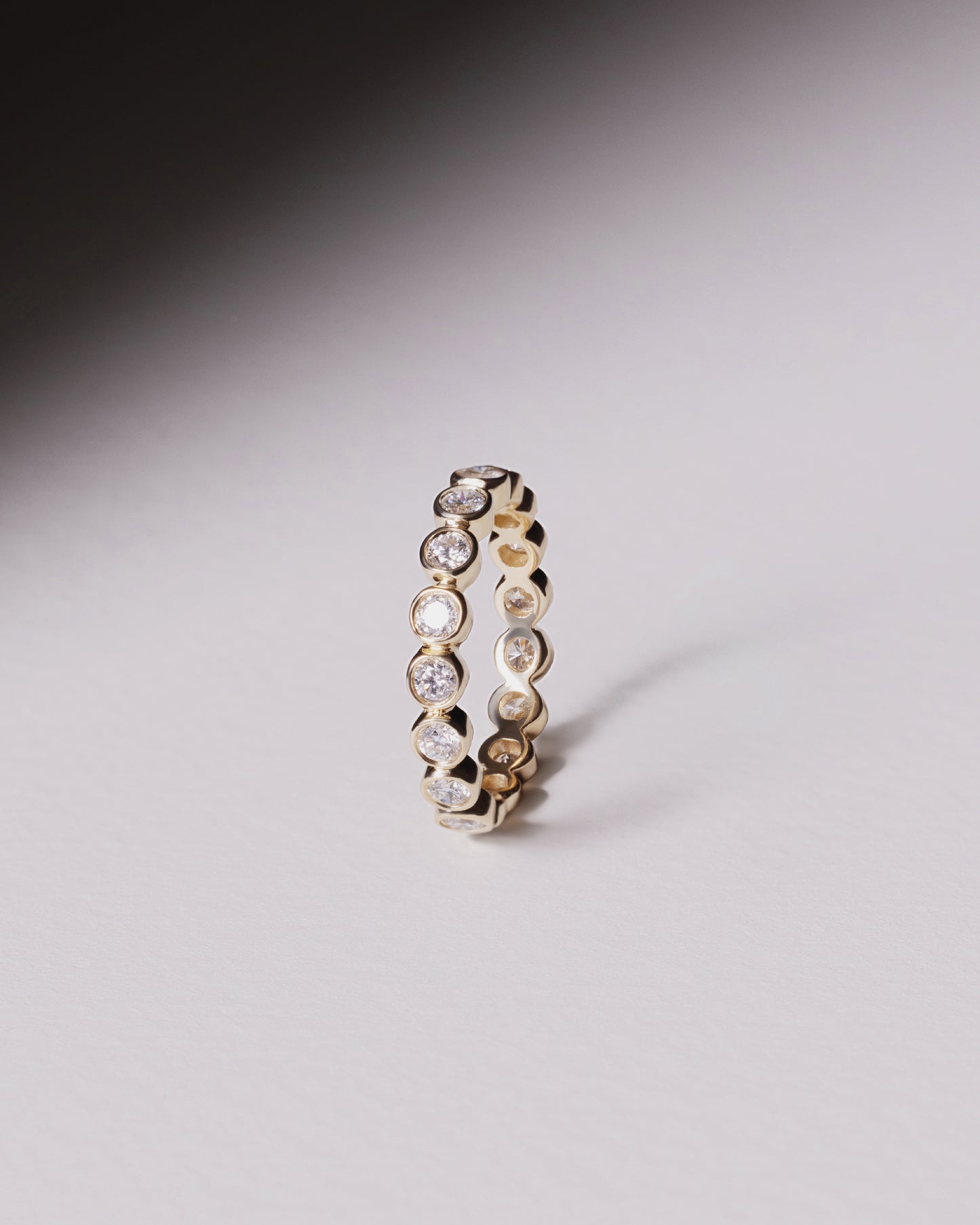 1 carat Bezel Eternity Band (Yellow gold)
