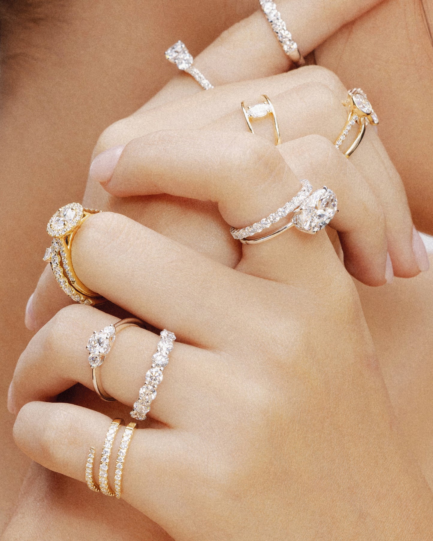 1 carat Bezel Eternity Band (Yellow gold)