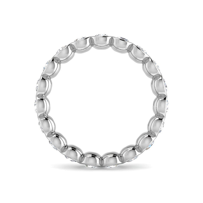 Bezel Eternity Band (White Gold)