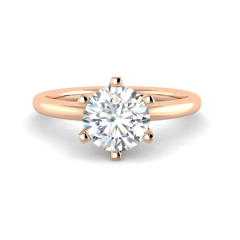 6-Prong Round Solitaire (Rose Gold)