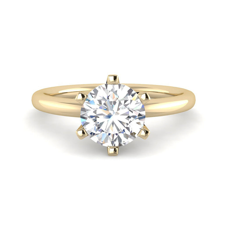 6-Prong Round Solitaire (Yellow Gold)