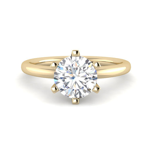 6-Prong Round Solitaire (Yellow Gold)