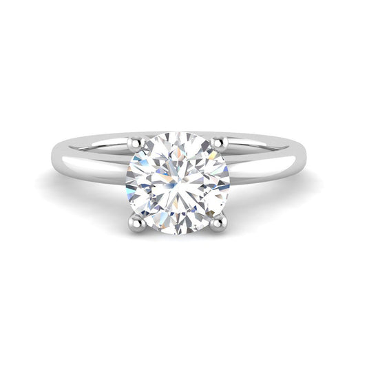 4-Prong Round Solitaire (White Gold)