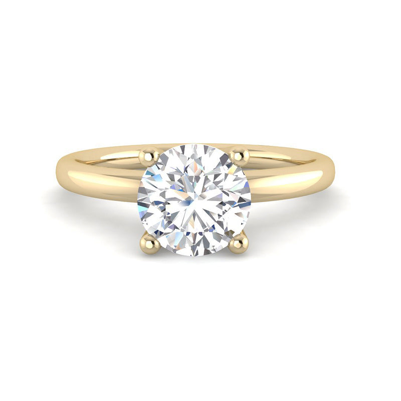 4-Prong Round Solitaire (Yellow Gold)