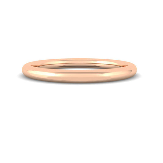 Classic Round Wedding Band 1.8mm (Rose Gold)