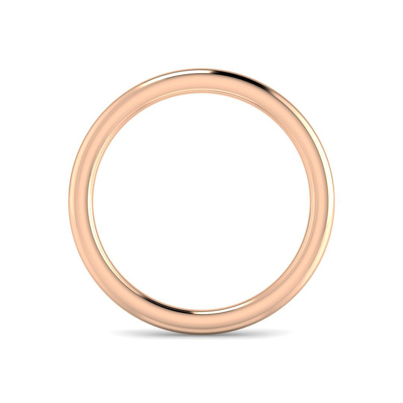 Classic Round Wedding Band 1.8mm (Rose Gold)