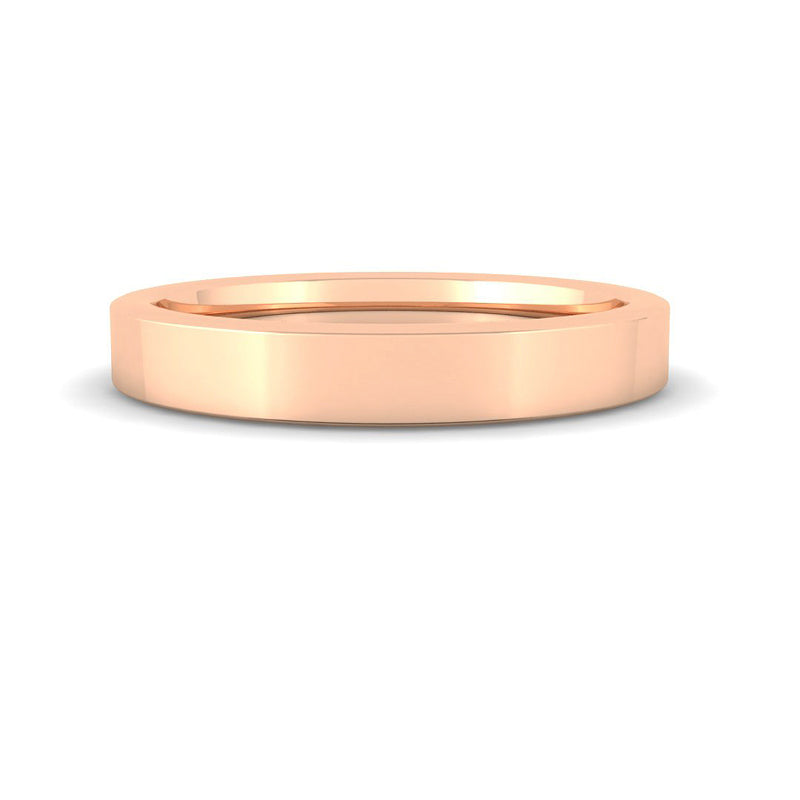 Rounded Square Band 3mm (Rose Gold)