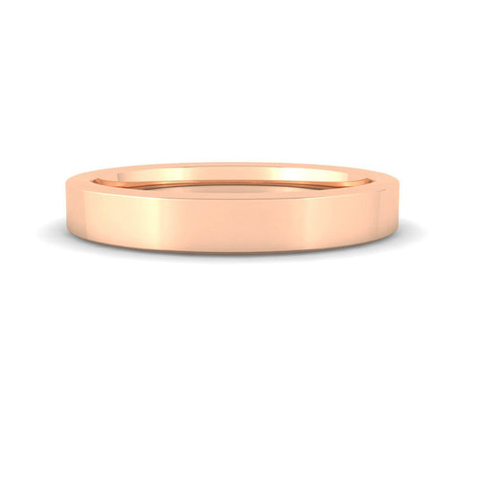 Rounded Square Band 3mm (Rose Gold)