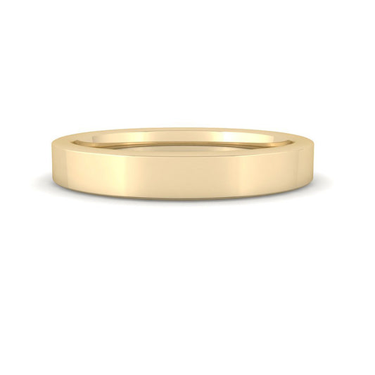 Rounded Square Band 3mm (Yellow Gold)