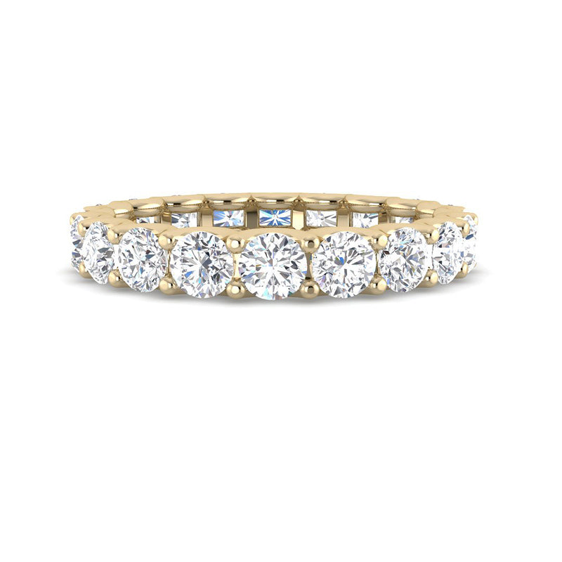Round Brilliant Eternity Band (Yellow Gold)