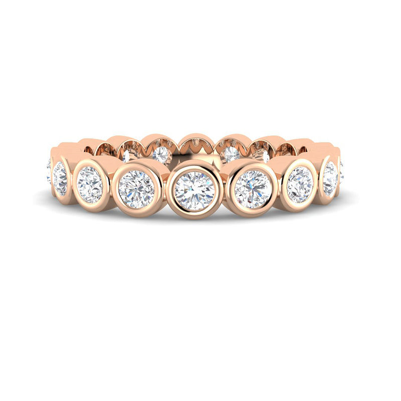 1 carat Bezel Eternity Band (Rose gold)