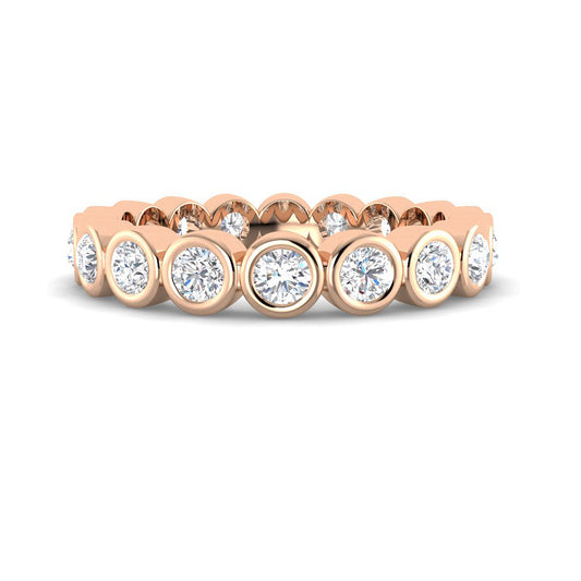 1 carat Bezel Eternity Band (Rose gold)