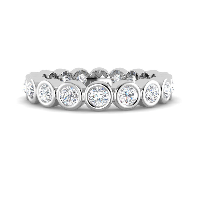 1 carat Bezel Eternity Band (White Gold)