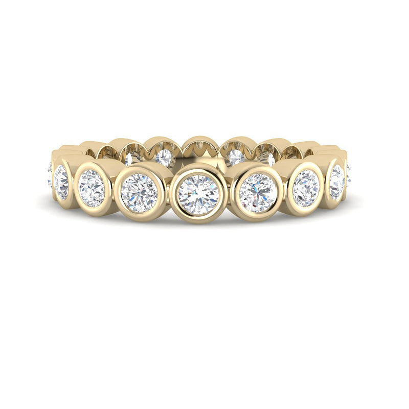 1 carat Bezel Eternity Band (Yellow gold)