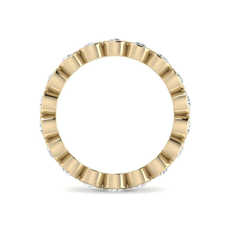 1 carat Bezel Eternity Band (Yellow gold)